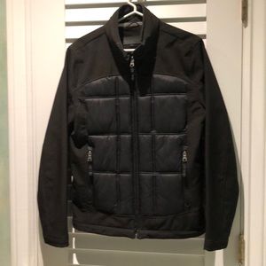 GUESS Mens quilted fitted jacket size S black